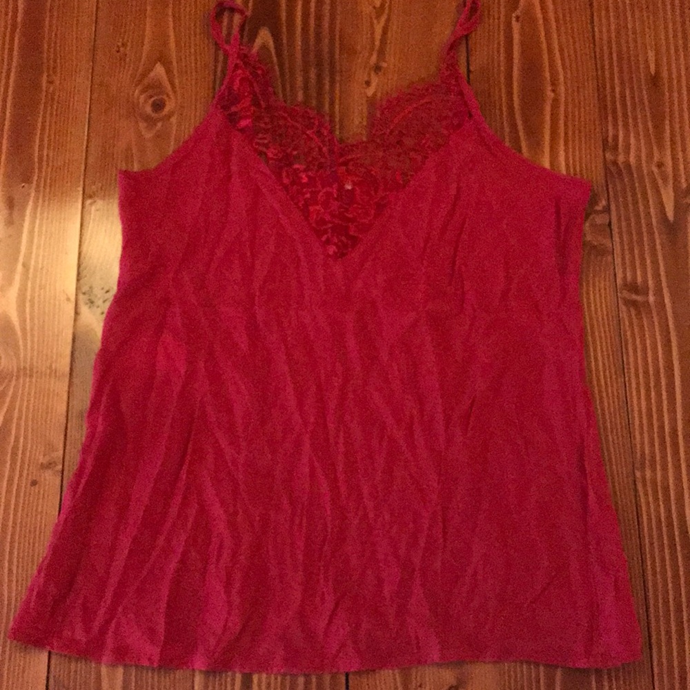 Red Lace lingerie top